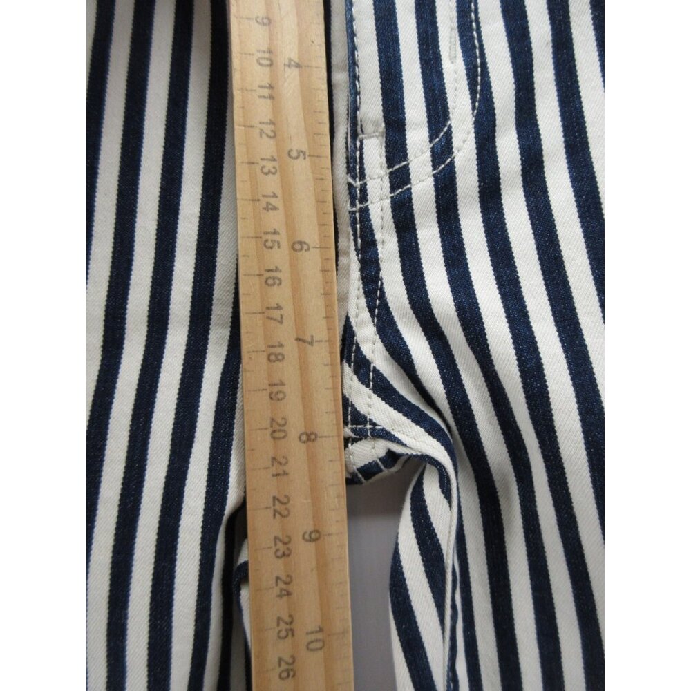 Current Elliot Jeans 23 White Skinny Moto Pants Double Knee Ankle Zip - Picture 6 of 11